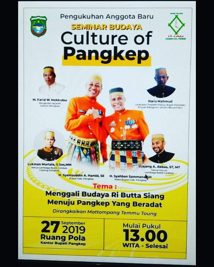 Poster Kegiatan Seminar Budaya. (foto: ist/dokpribadi)