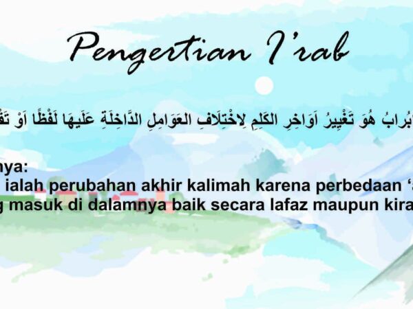 Pengertian I'rab. (foto: ist/*)