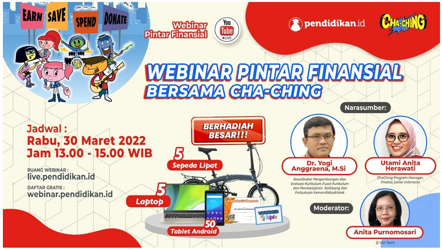 Webinar Nasional "Pintar Finansial, Melatih Anak Mengelola Keuangan Sejak Dini"