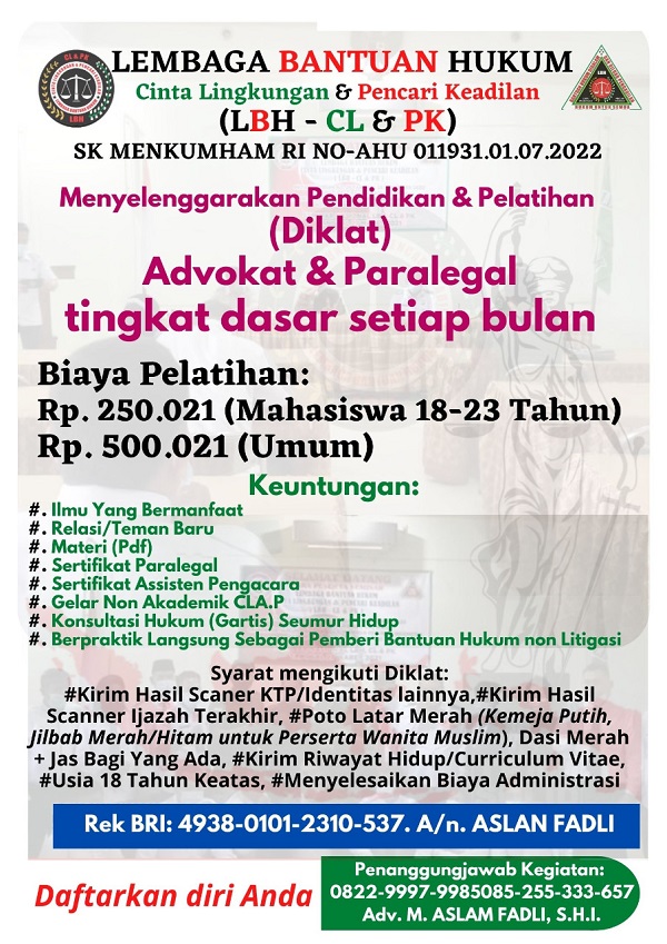 DIKLAT LBH CLPK GELOMBANG KE-XXI