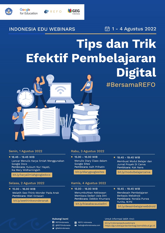 Undangan Indonesia Edu Webinars 1 - 4 Agustus 2022 Undangan Indonesia Edu Webinars 1 - 4 Agustus 2022