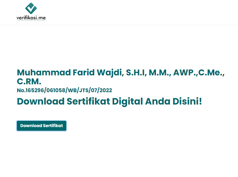 Daftar Webinar yang Pernah Diikuti (Certificate on Verifikasi.me) Daftar Webinar yang Pernah Diikuti (Certificate on Verifikasi.me)