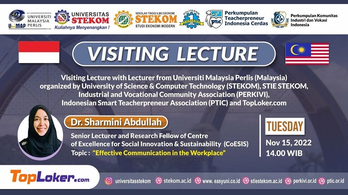 Visiting Lecture with Lecturer from Universiti Malaysia Perlis (Malaysia) organized by STEKOM Visiting Lecture with Lecturer from Universiti Malaysia Perlis (Malaysia) organized by STEKOM