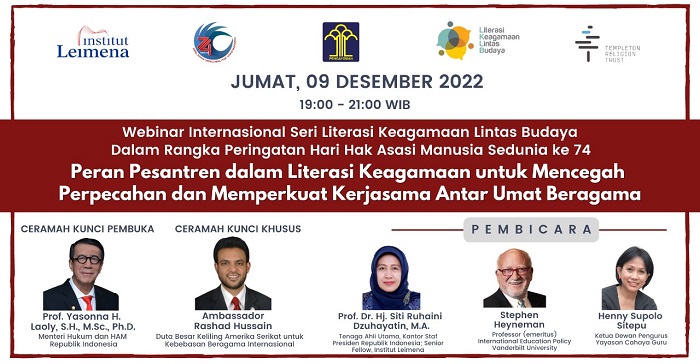 Webinar Internasional seri Literasi Keagamaan Lintas Budaya Webinar Internasional seri Literasi Keagamaan Lintas Budaya