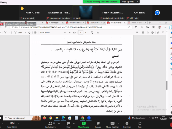 Majelis Dzulhijjah 25 Juni 2023. (foto: ist/*)