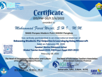 Webinar IGI Sultra: Enhancing Students Participation in Learning by Using Minecraft