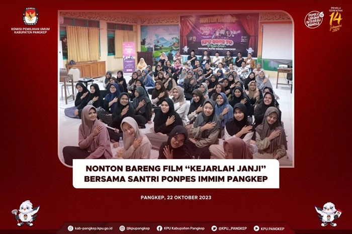 Nobar bersama KPUD Pangkep, "Kejarlah Janji" Nobar bersama KPUD Pangkep, "Kejarlah Janji"