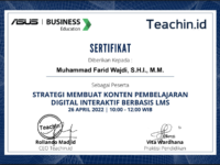 Webinar Strategi Membuat Konten Pembelajaran Digital Interaktif Berbasis LMS