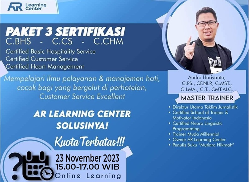 Sertifikasi C.BHS, C.CS, C.HM, dan C.SS-ALC Sertifikasi C.BHS, C.CS, C.HM, dan C.SS-ALC