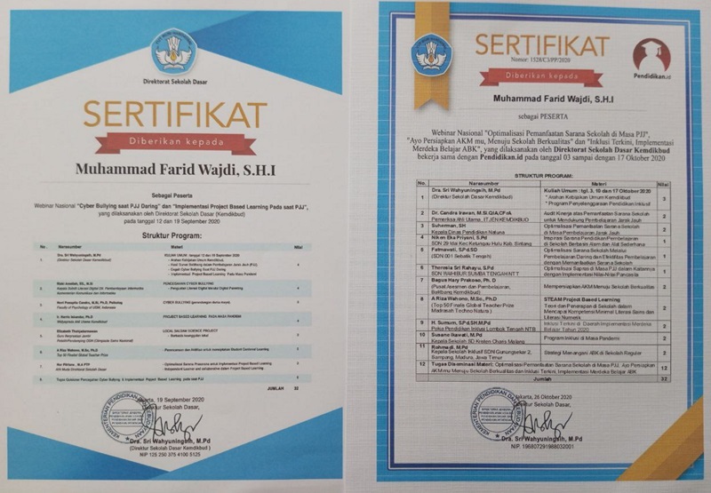Mengikuti Webinar Nasional Pembelajaran Jarak Jauh