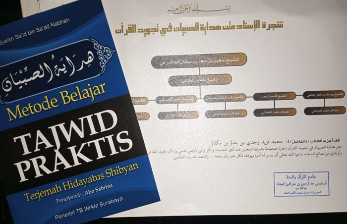 Ijazah sanad Matn Hidayatus Sibyan. (foto: ist/*)