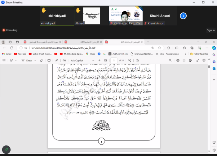 Mengikuti Majelis Sama' Tiga Kitab Arbainat Ramadhaniyyah Mengikuti Majelis Sama' Tiga Kitab Arbainat Ramadhaniyyah