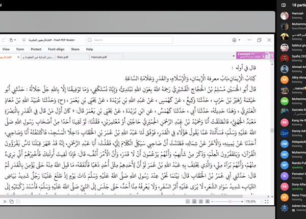 Majelis-awail 40 kitab hadits