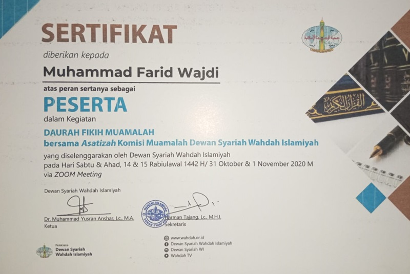 Mengikuti Daurah Fikih Muamalah