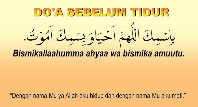 Doa Mau Tidur