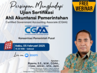 Mengikuti Webinar Persiapan Menghadapi Ujian Certified Government Accounting Associate (CGAA)