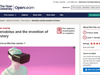 Mengikuti Free Online Course, "Herodotus and The Invention of History" di OpenLearn The Open University