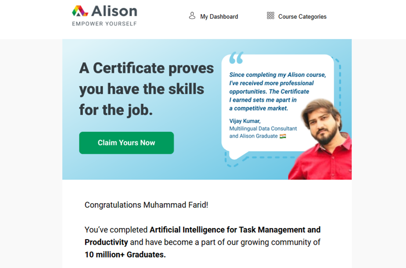Free Online Course: Artificial Intelligence for Task Management and Productivity Free Online Course: Artificial Intelligence for Task Management and Productivity