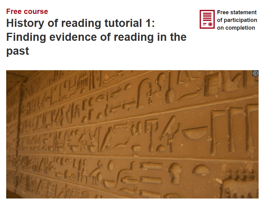 Statement of Participation: History of Reading Tutorial (1-3) Statement of Participation: History of Reading Tutorial (1-3)