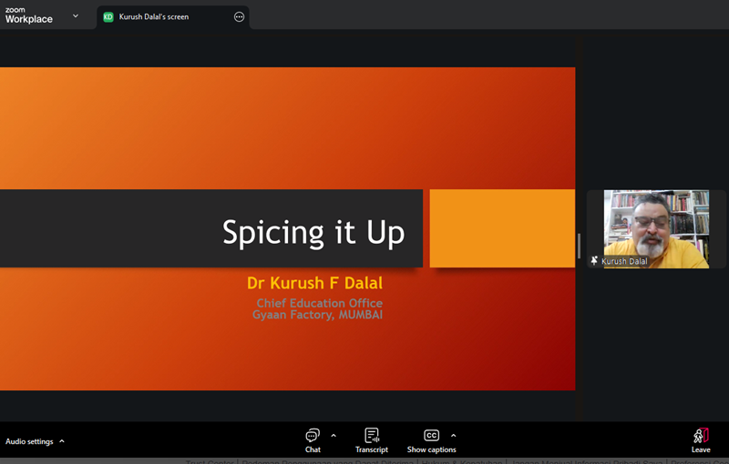 Spicing It Up: A Brief History of Indian Spices — Discussion with Dr Kurush F Dalal Spicing It Up: A Brief History of Indian Spices — Discussion with Dr Kurush F Dalal