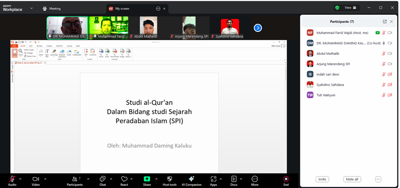 Catatan Kuliah S2 Non Reguler (2): Studi Qur'an dan Dinamika Peradaban Islam