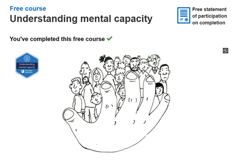Meraih Badge "Understanding Mental Capacity" dari OpenLearn, The Open University