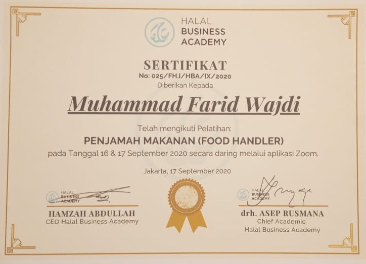 Pelatihan Penjamah Makanan (Food Handler) - Halal Business Academy Pelatihan Penjamah Makanan (Food Handler) - Halal Business Academy