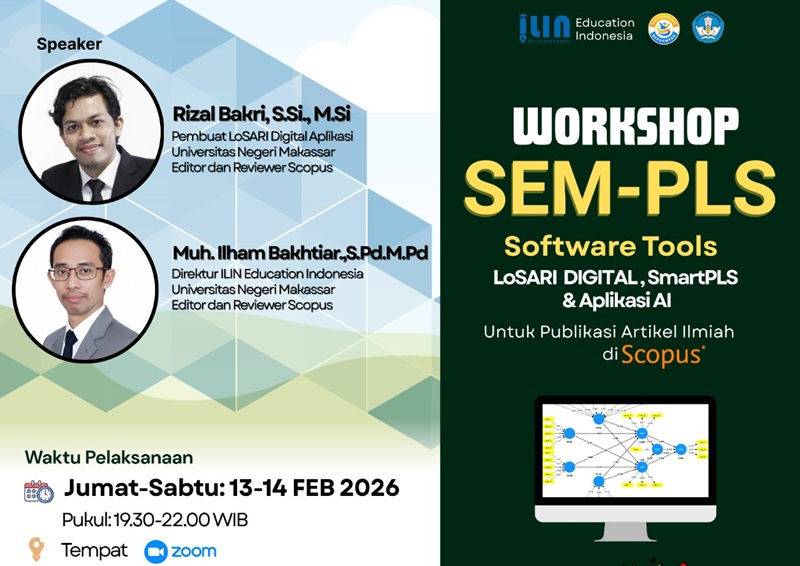 Workshop SEM-PLS: "Software Tools LoSARI Digital Aplikasi, SmartPLS & AI untuk Publikasi Artikel Ilmiah di Scopus Workshop SEM-PLS: "Software Tools LoSARI Digital Aplikasi, SmartPLS & AI untuk Publikasi Artikel Ilmiah di Scopus