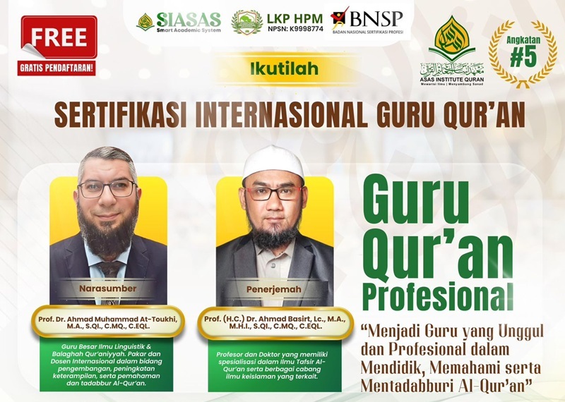 Pelatihan Sertifikasi Internasional Guru Al-Qur'an Angkatan #5 Pelatihan Sertifikasi Internasional Guru Al-Qur'an Angkatan #5