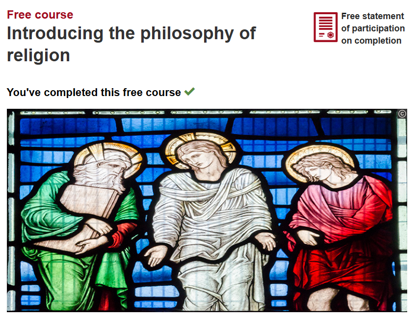 Free Course: Introducing the Philosophy of Religion