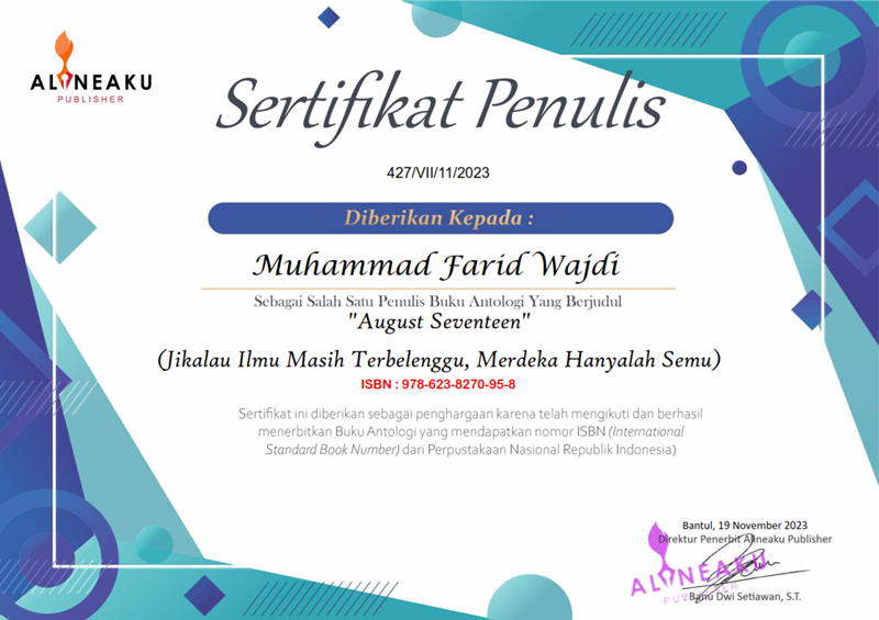 Menulis Puisi "Guru Harus Merdeka" dalam Antologi "August Seventeen" Menulis Puisi "Guru Harus Merdeka" dalam Antologi "August Seventeen"