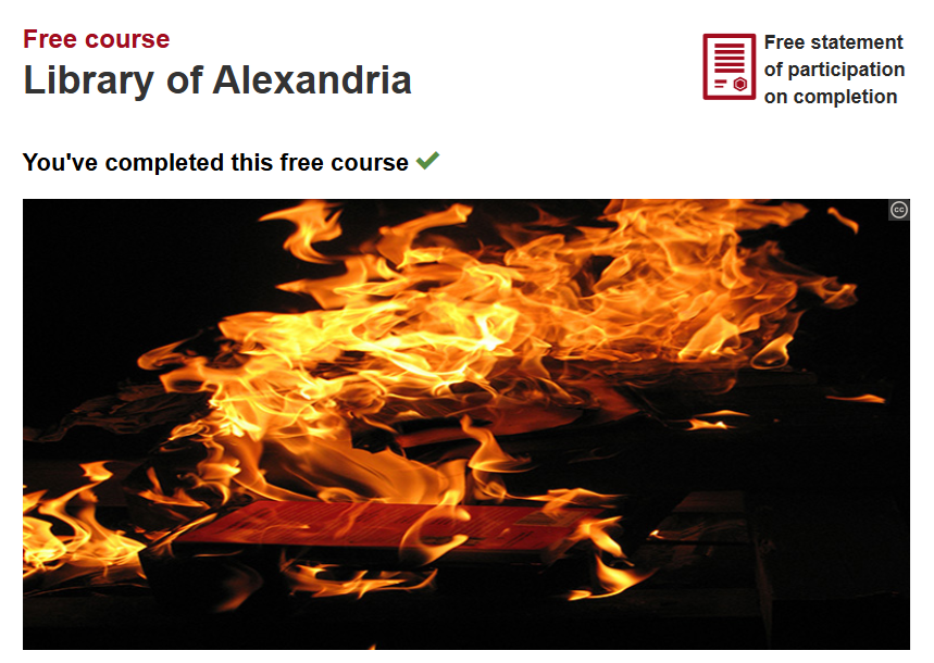 Free Course: Library of Alexandria Free Course: Library of Alexandria