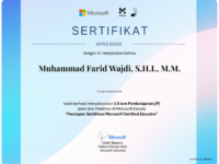 Persiapan Sertifikasi Microsoft Certified Educator (MCE)