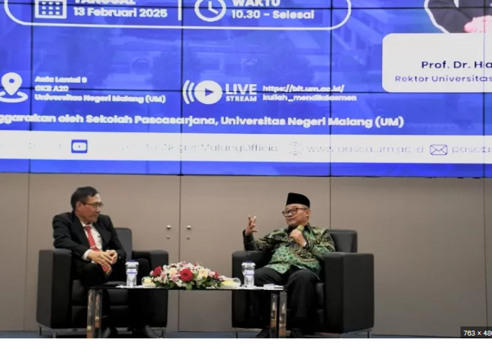 Mendikdas, Prof Abdul Mu'ti Memberikan Kuliah Umum di Malang